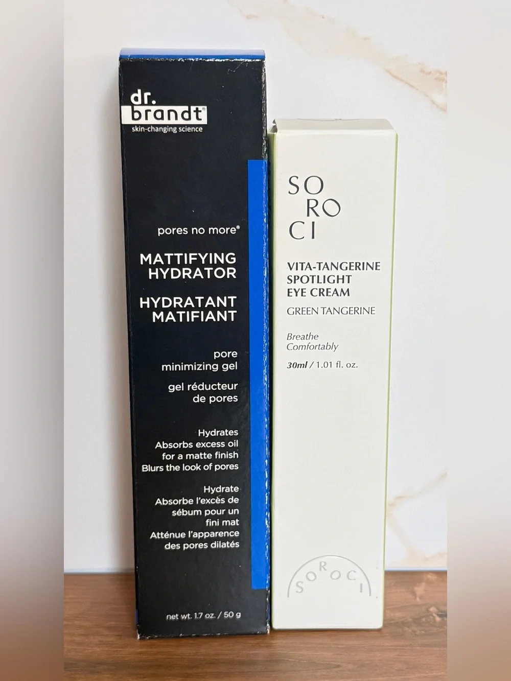 Dr. Brandt + Soroci Skincare Bundle | Mattifying Moisturizer & Brightening Eye